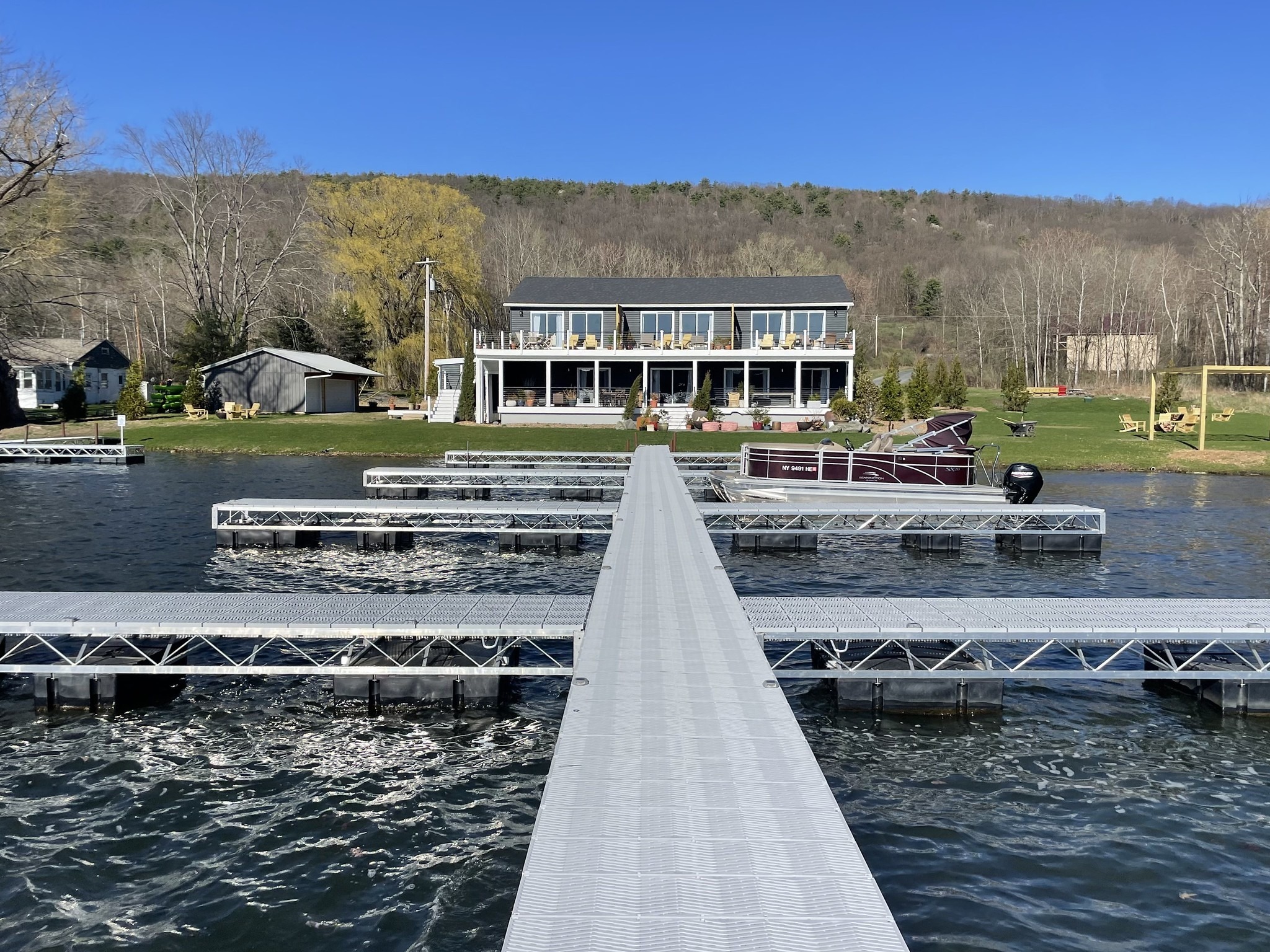Beautiful view of Residential Floating Docks Floating Docks For Homes Accudock